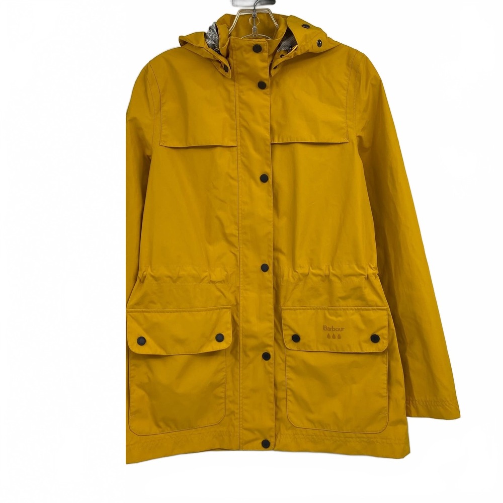 Barbour Yellow Drizzel Rain Coat | Womens 6